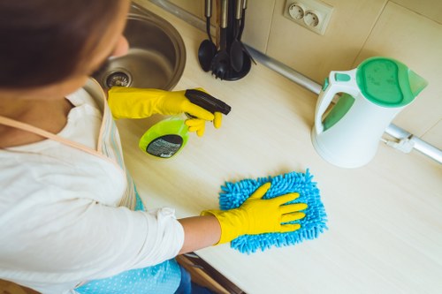Eco-friendly cleaning supplies used by Aldborough Hatch Cleaners